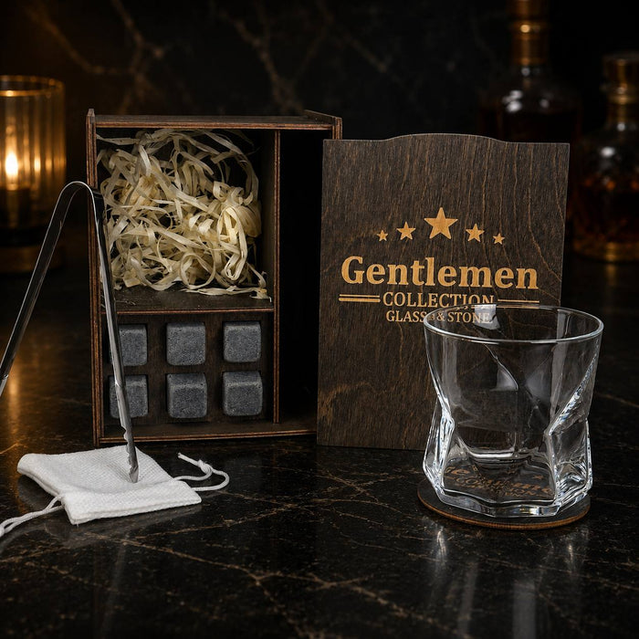 Whisky stones gift set for 1 glass — Cassiopea