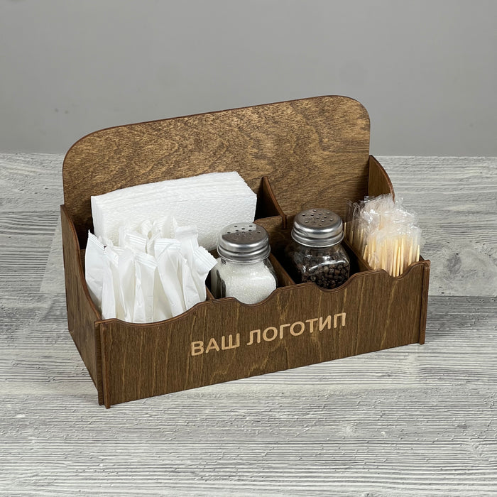 Napkin & spice caddy 235×97×156 mm