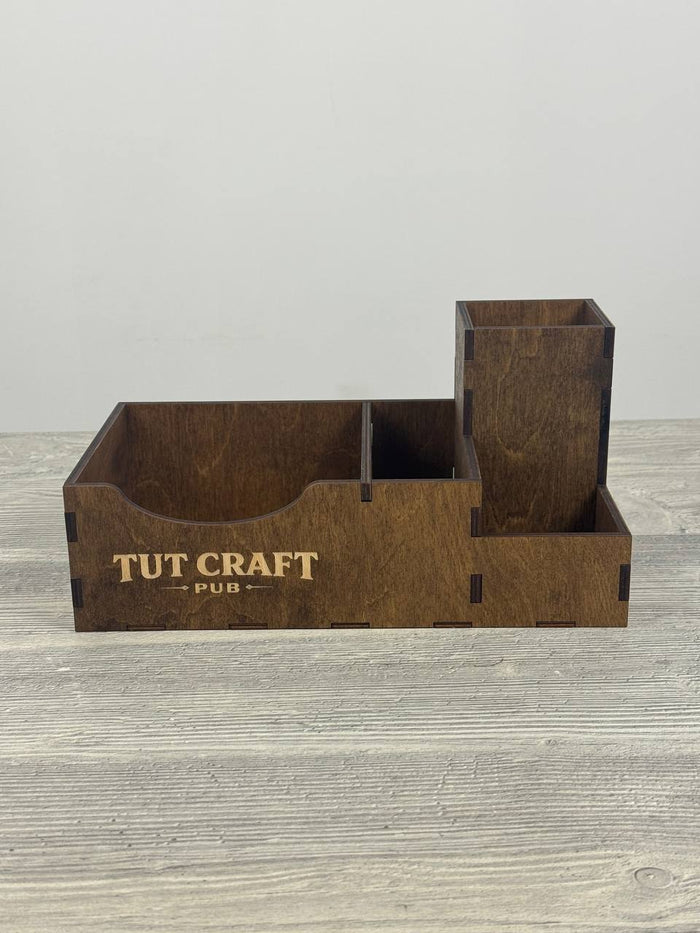 Cutlery, napkin, spice & toothpick caddy 280×155×140 mm
