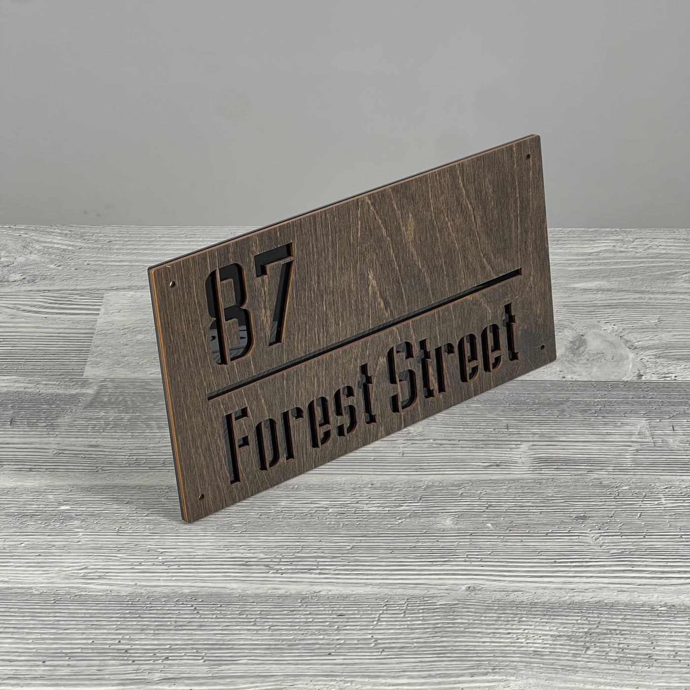 Rectangular address plaque 300×150 mm