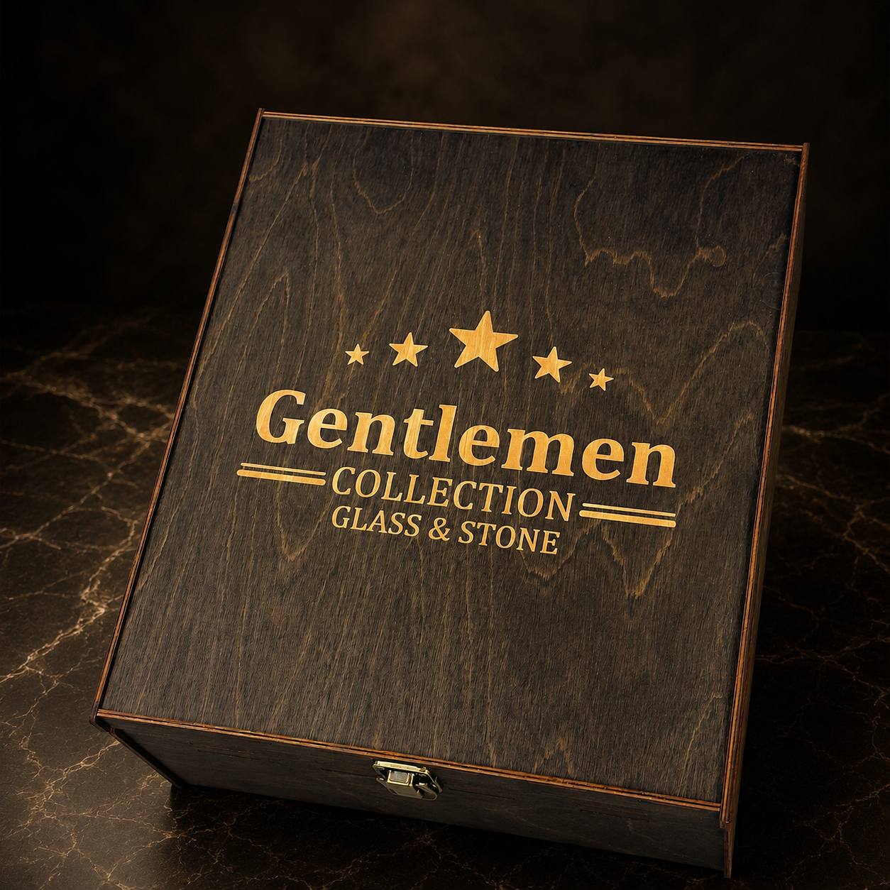 Whisky stones gift set for 4 glasses — Diamond (large)