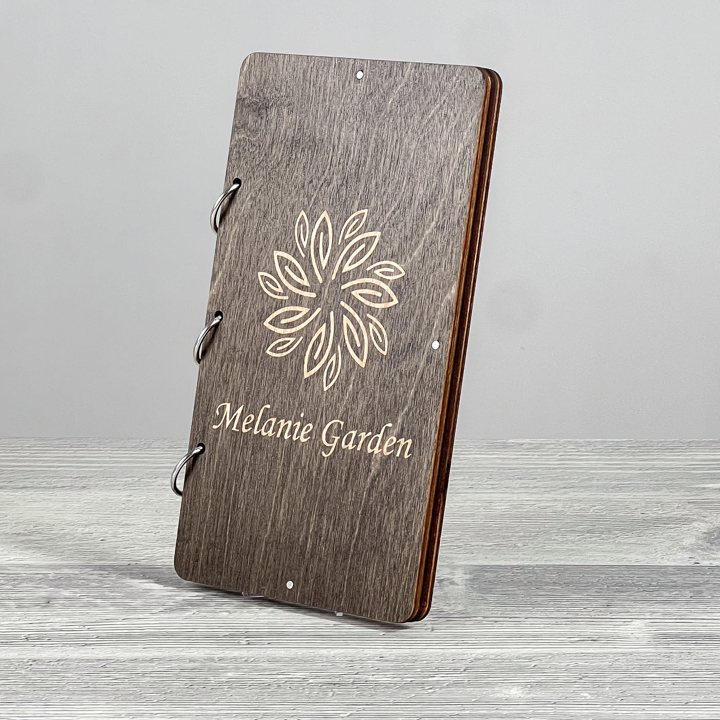 Magnetic wooden check presenter