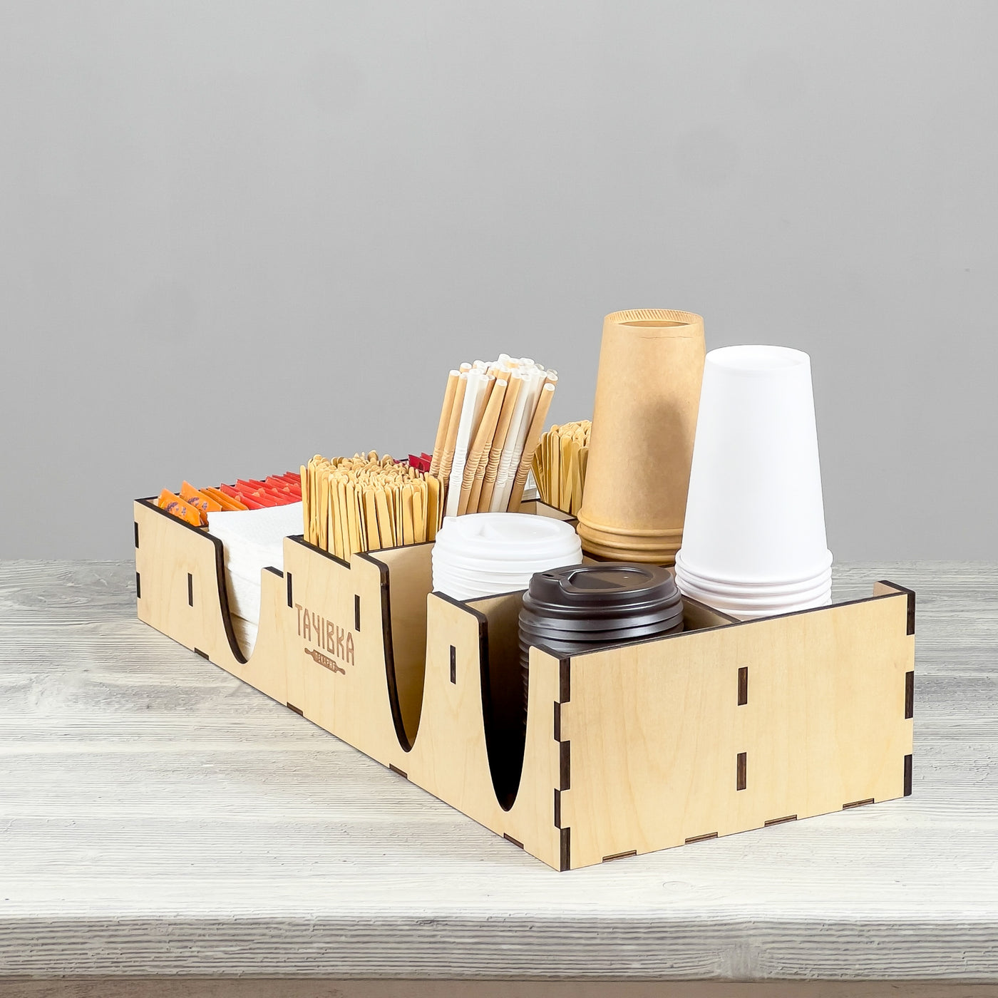 Coffee counter organizer 497×212×110 mm