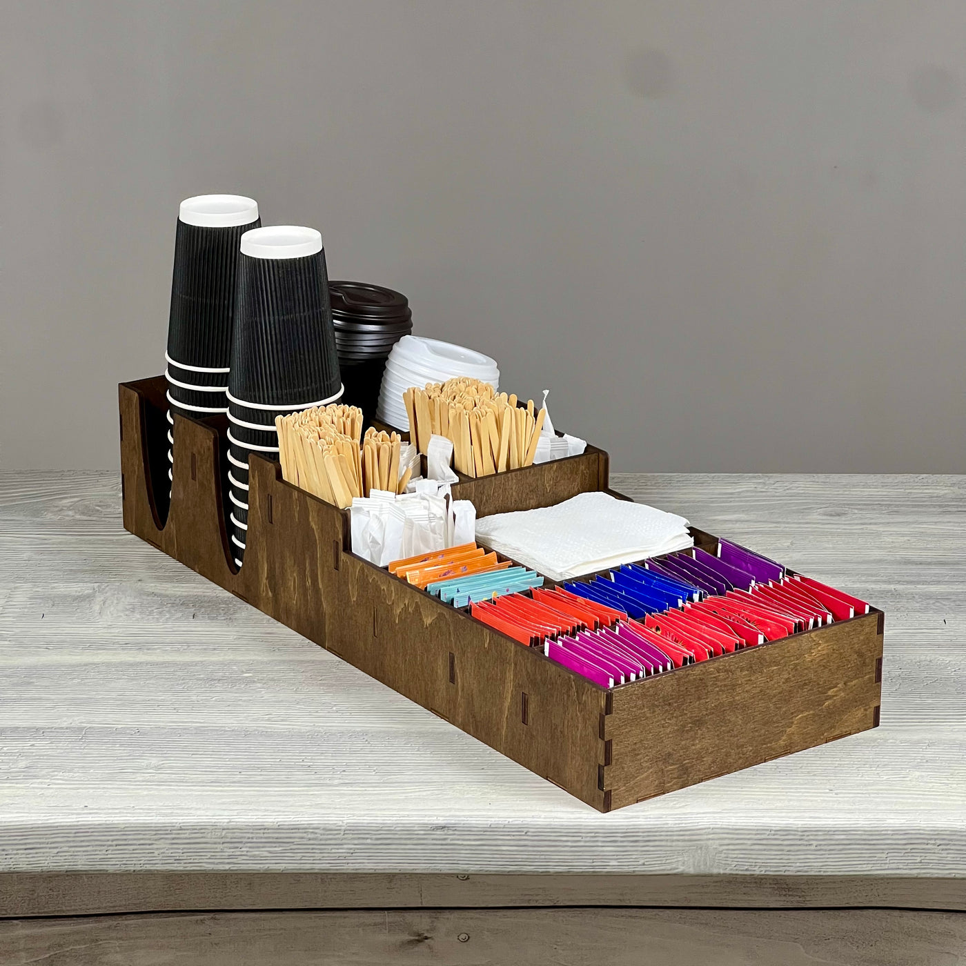 Coffee counter organizer 572×212×110 mm