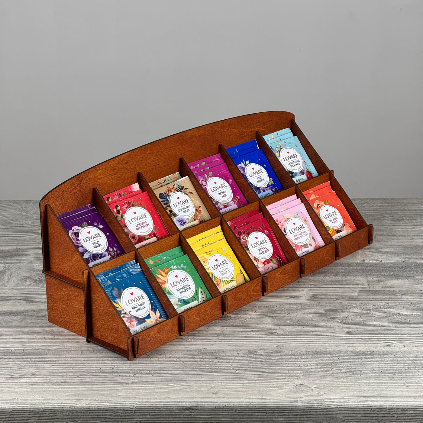 Tea bag organizer 450×180×150 mm