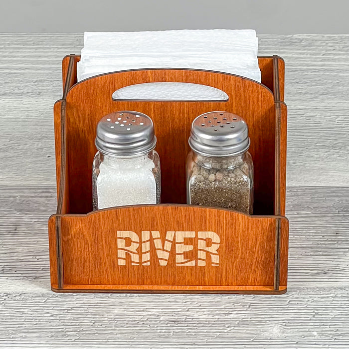 Napkin & spice caddy 141×139×93 mm