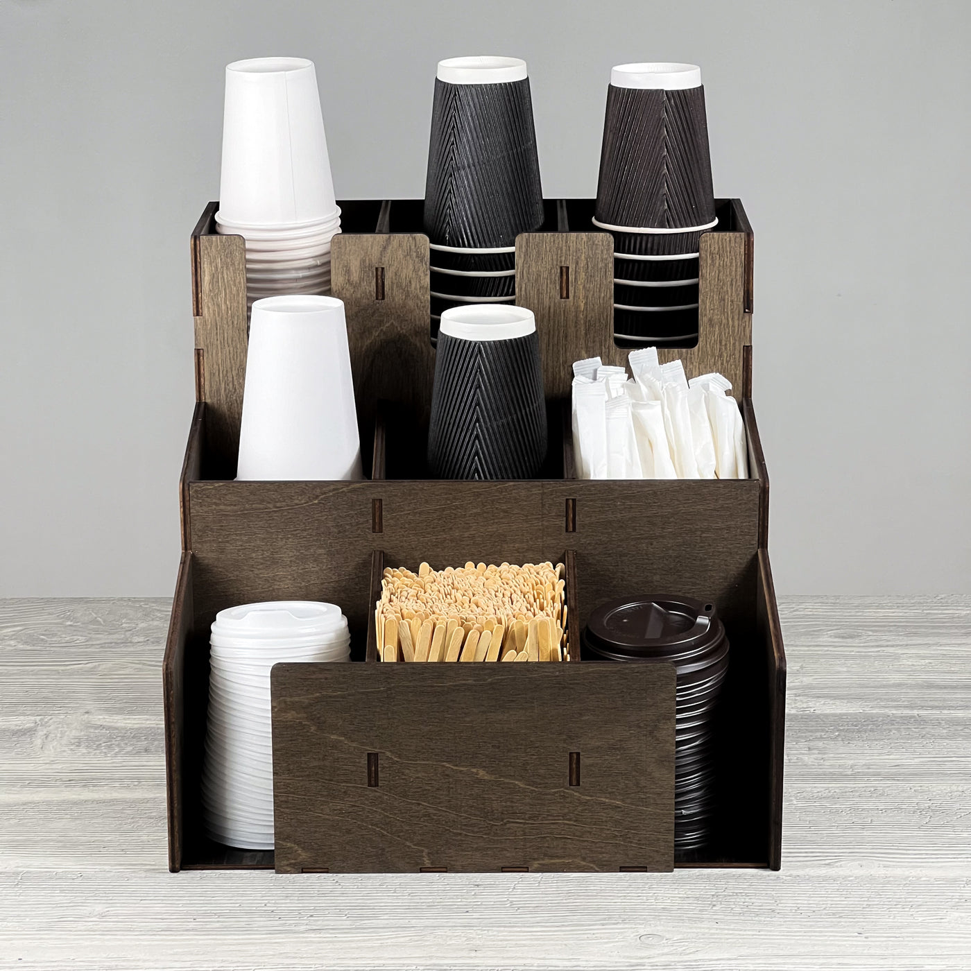 Cup & lid organizer 330×330×310 mm