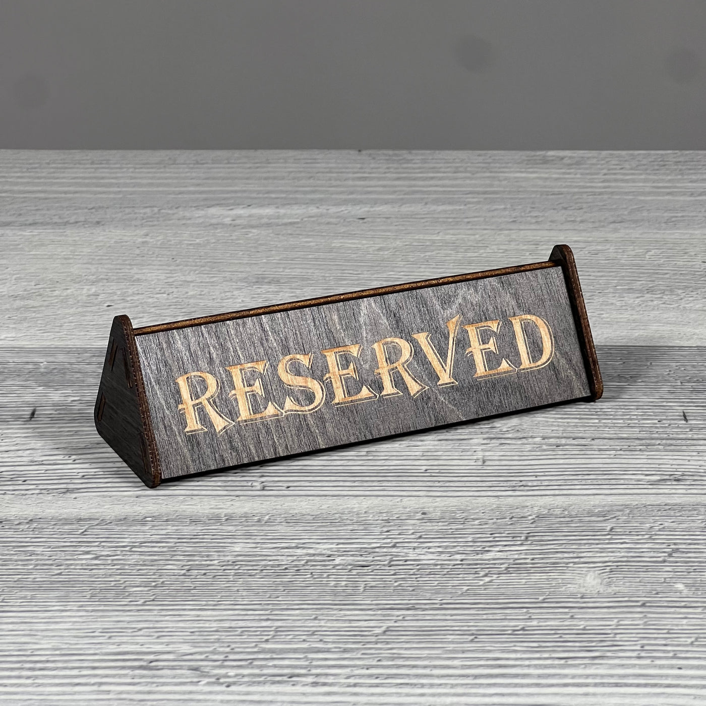 RESERVED table sign 150×50×45 mm