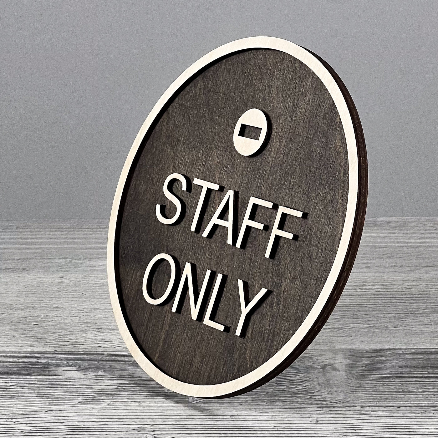 Staff only door sign
