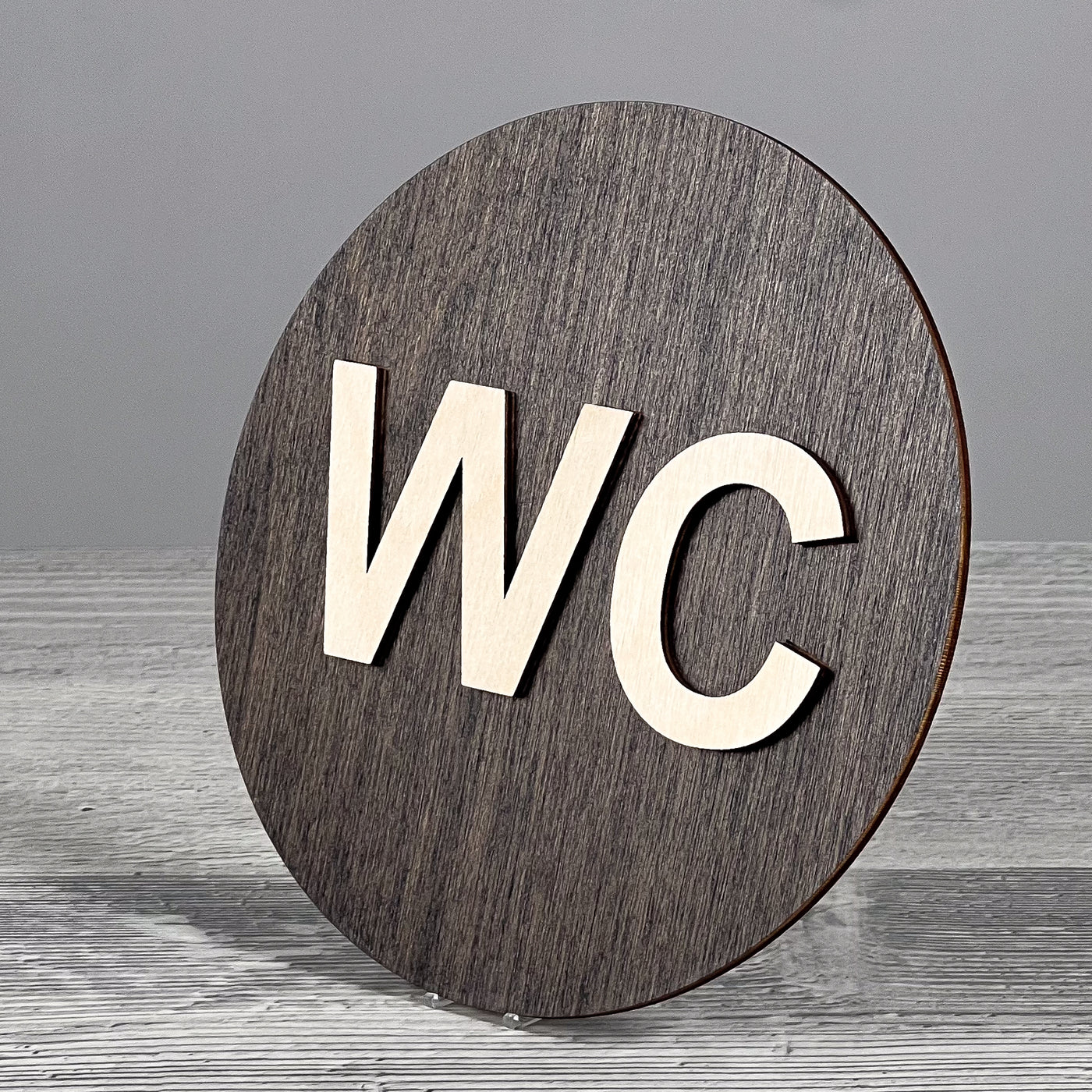 WC door sign 150×150 mm