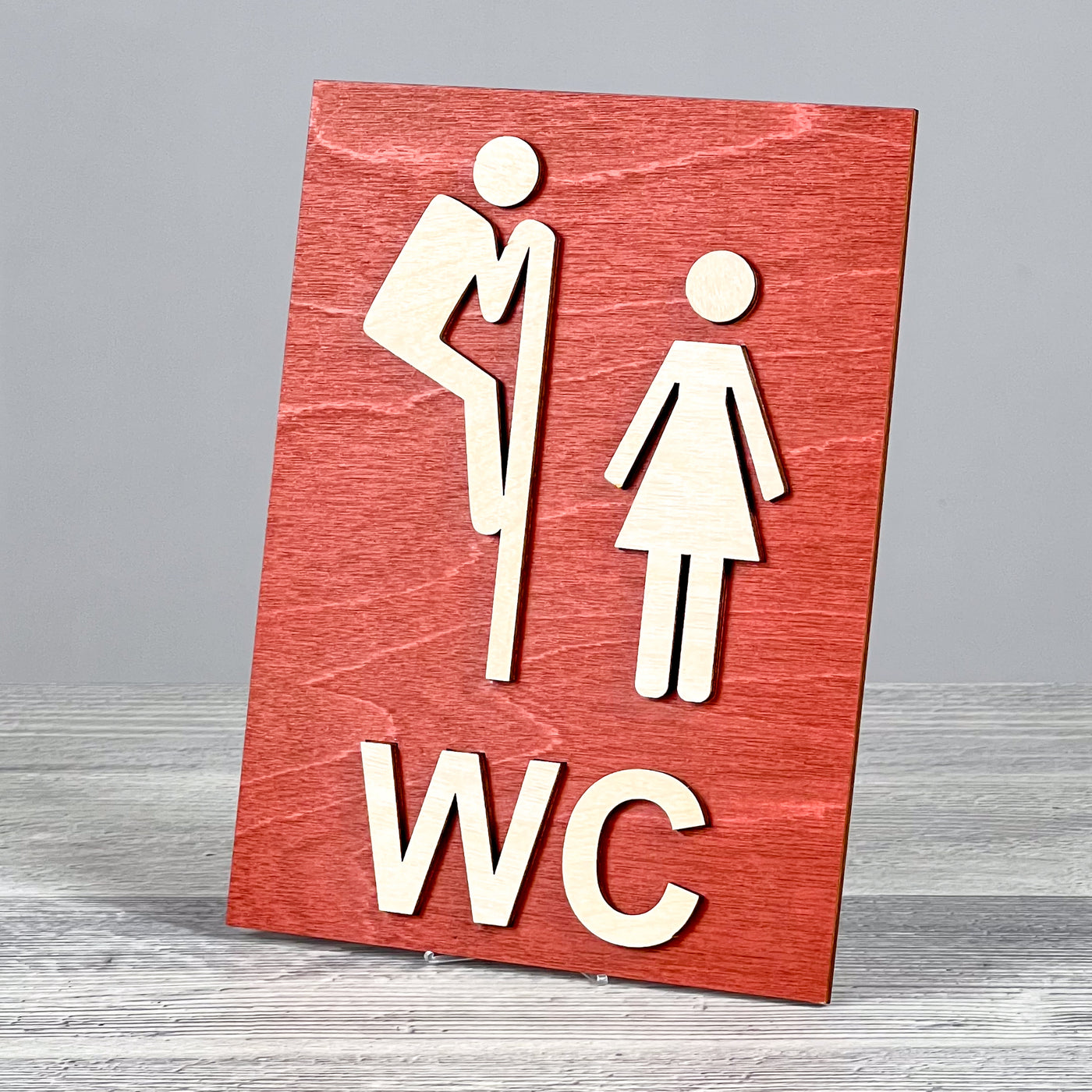 WC door sign 200×150 mm