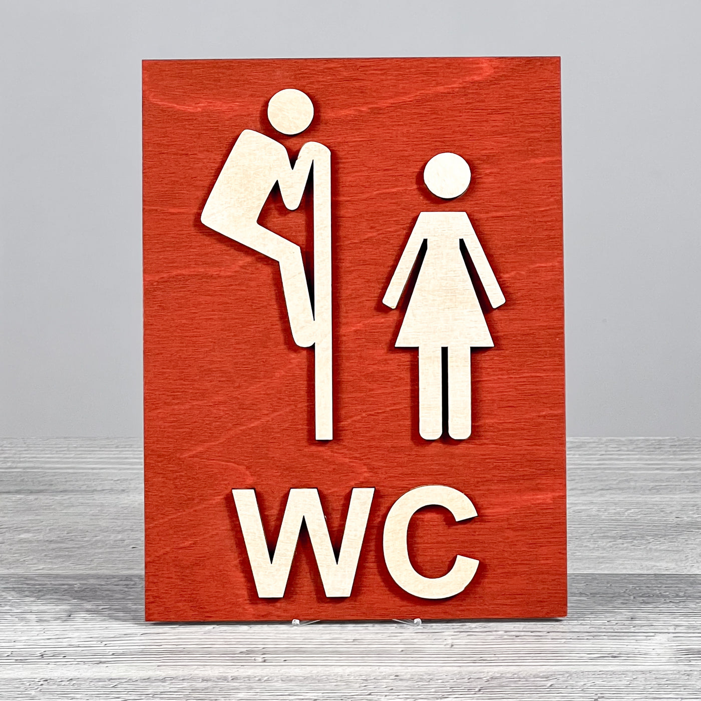 WC door sign 200×150 mm