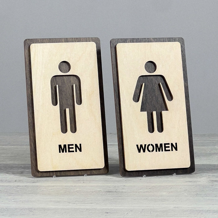 WC door sign 90×160 mm