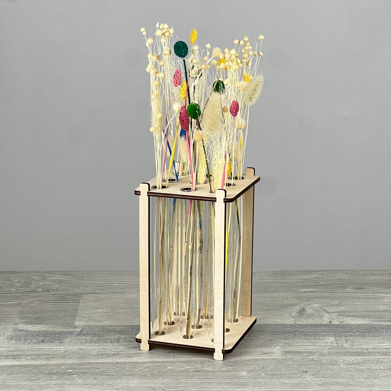 Square vase with tube