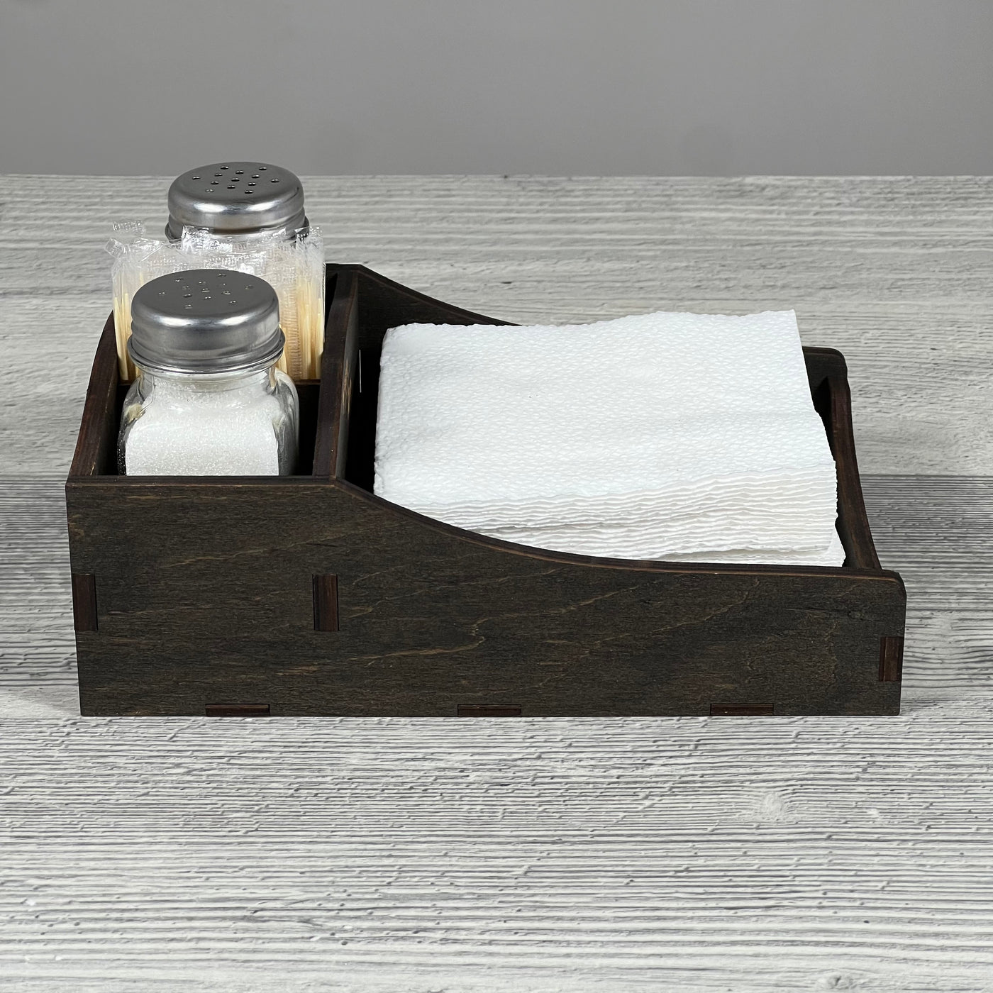 Napkin, spice & toothpick caddy 192×136×60 mm