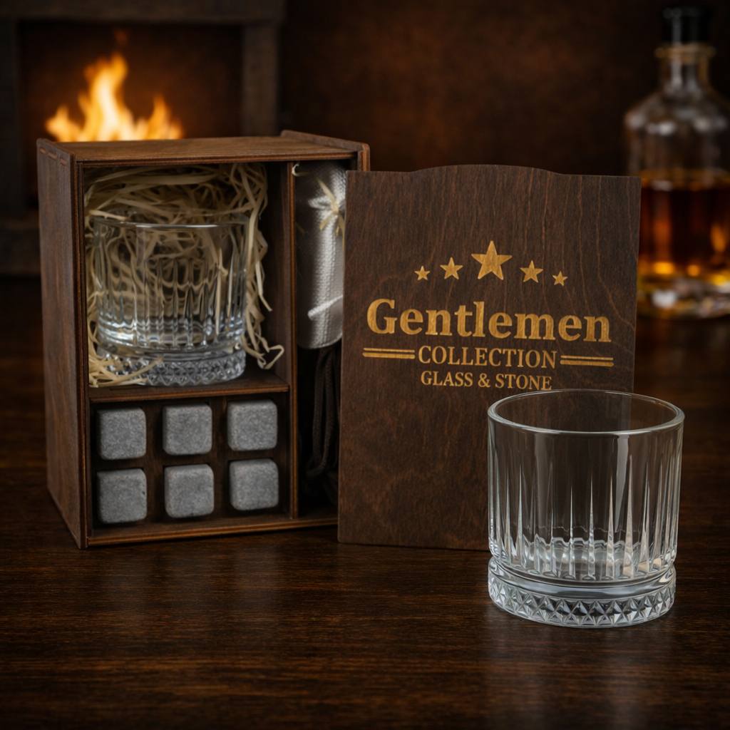 Whisky stones gift set for 1 glass — Diamond