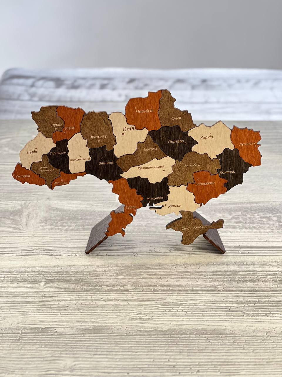 Map of Ukraine desk piece 400×260 mm