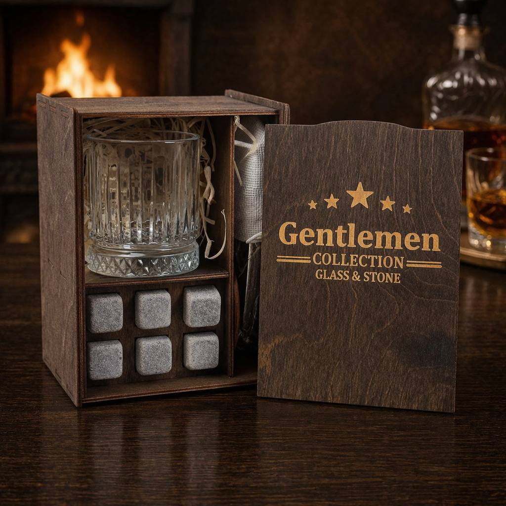 Whisky stones gift set for 1 glass — Diamond