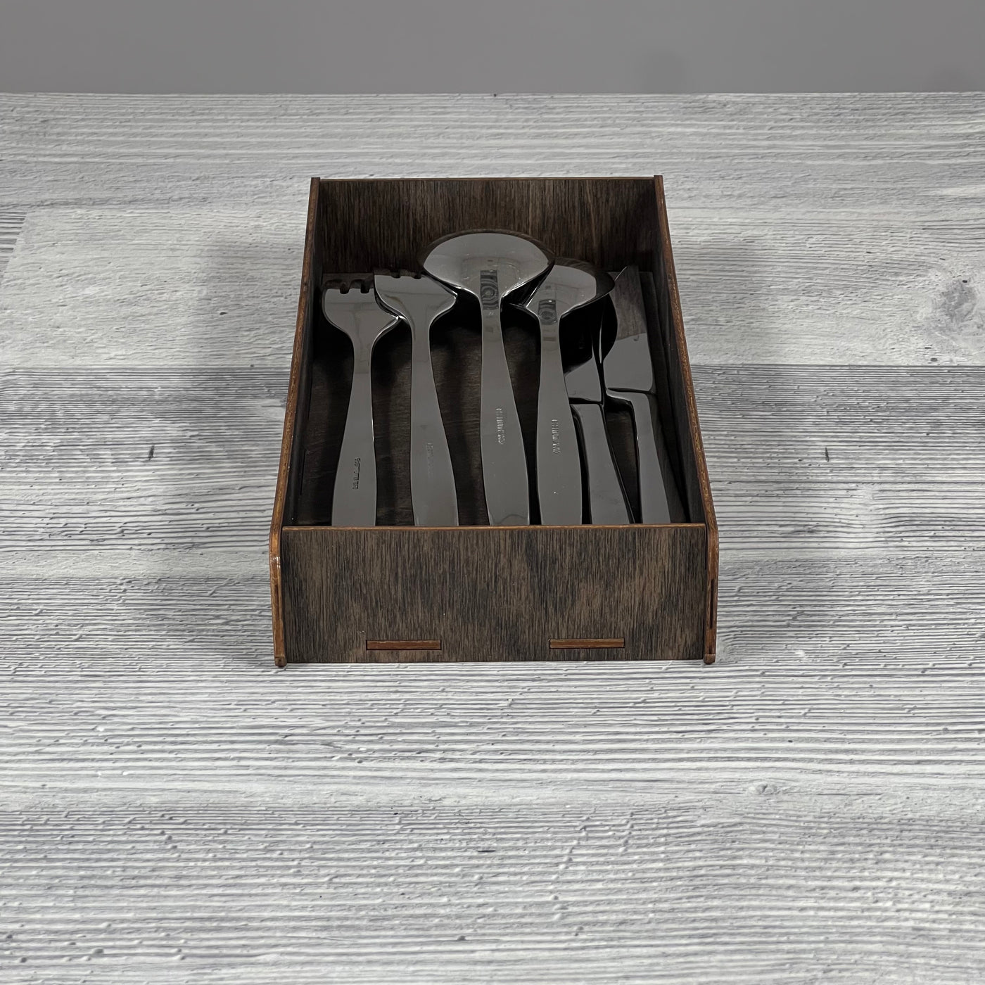 Cutlery caddy 245×115×40 mm, Wenge