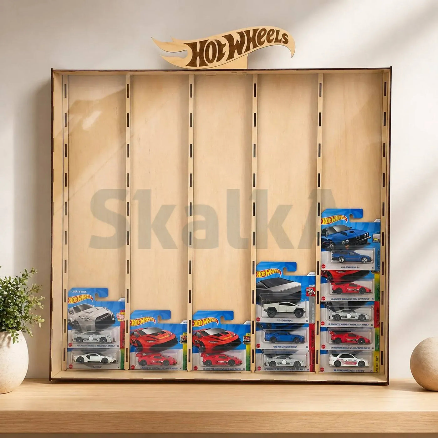 Hot Wheels blister display garage, Light