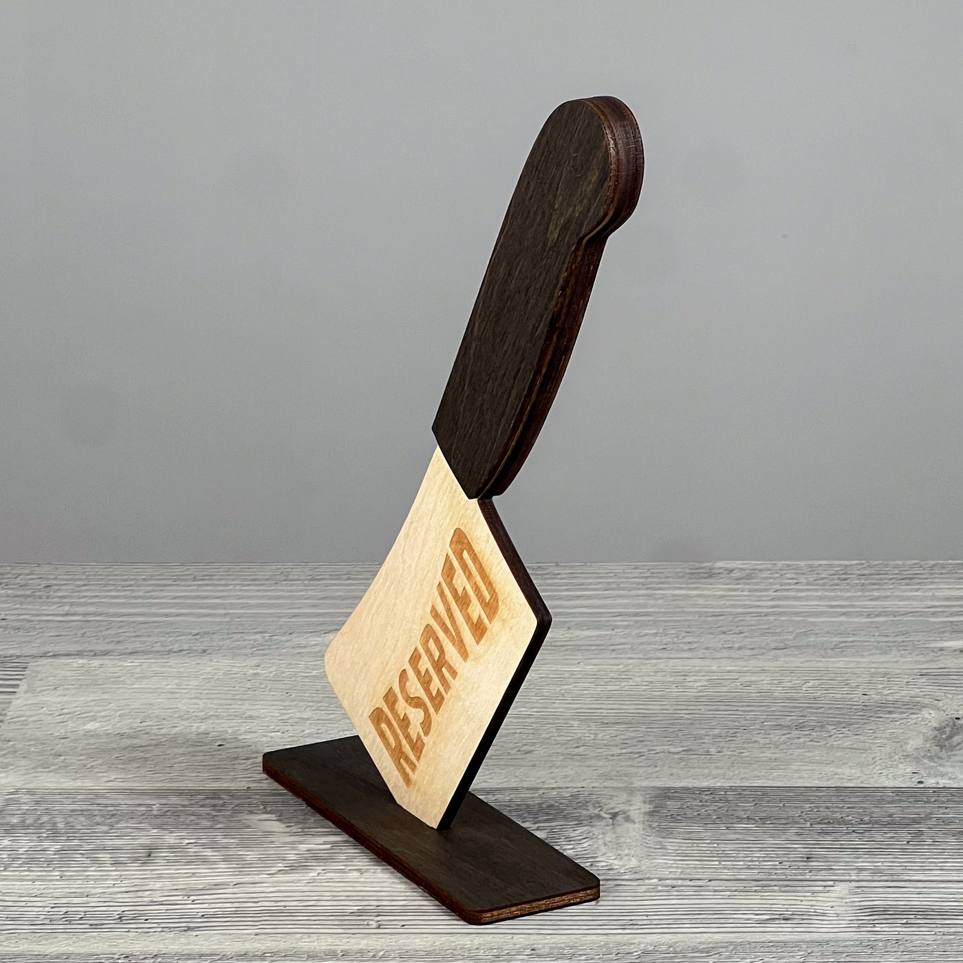 Axe table taken sign 150×45×243 mm