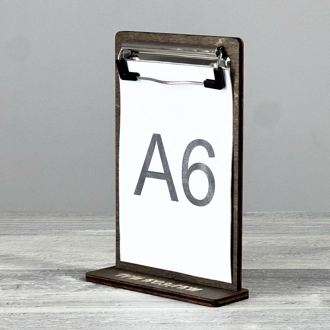 Table tent 125×40×180 mm