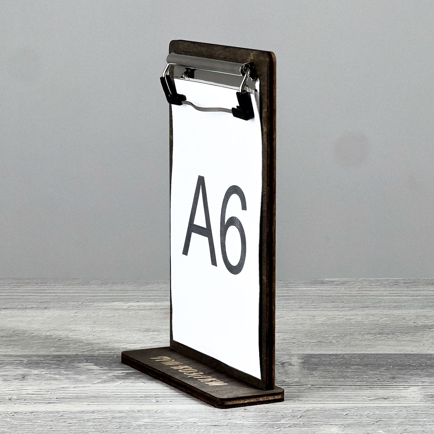 Table tent 125×40×180 mm