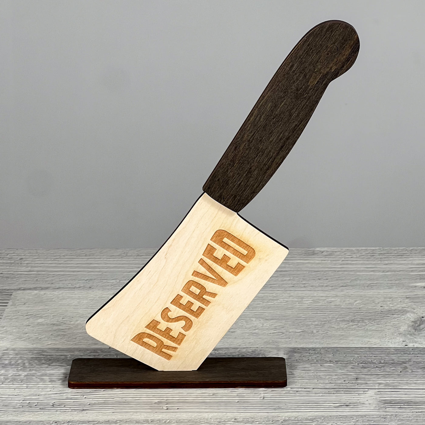 Axe table taken sign 150×45×243 mm