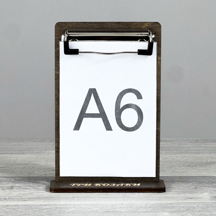 Table tent 125×40×180 mm