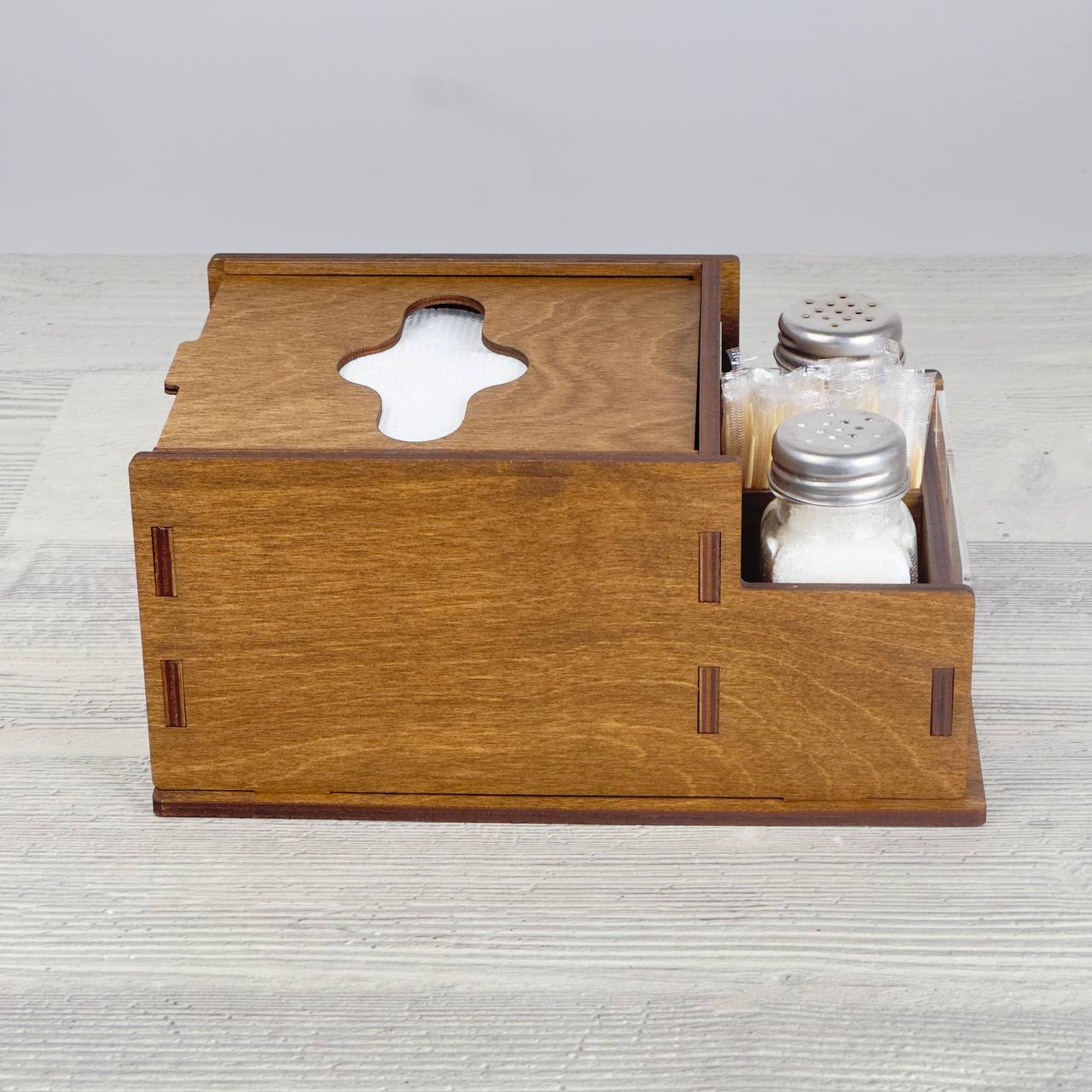 Napkin, spice & toothpick caddy 215×152×100 mm