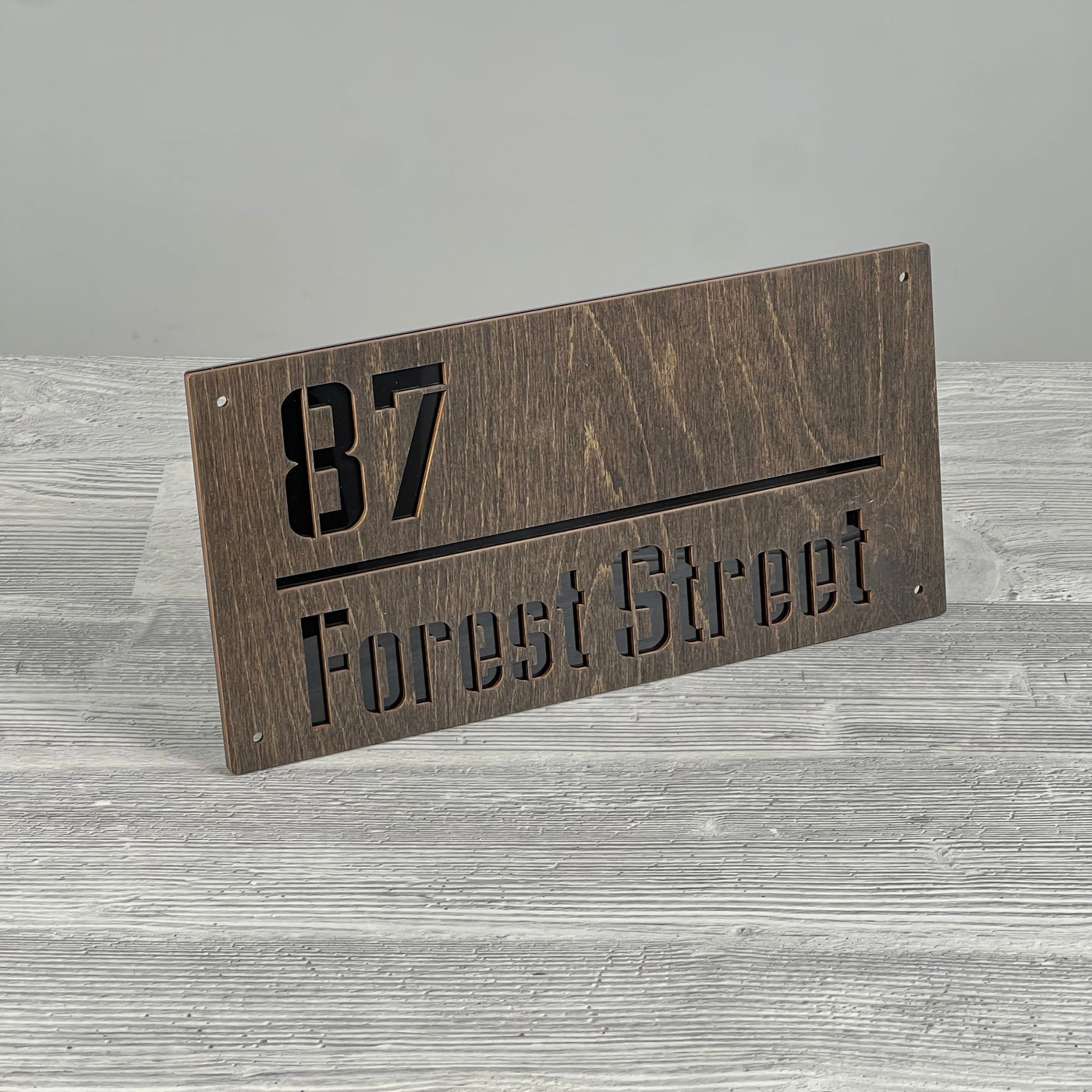 Rectangular address plaque 300×150 mm