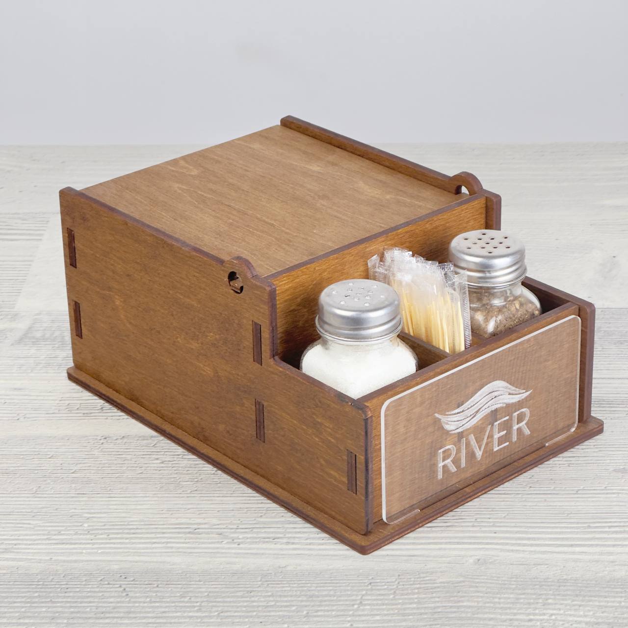 Napkin, spice & toothpick caddy 215×152×100 mm (2)