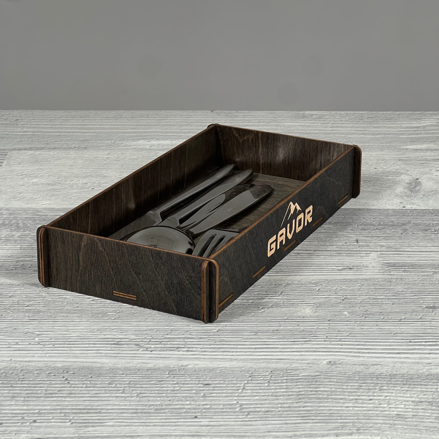 Cutlery caddy 245×115×40 mm, Wenge (2)