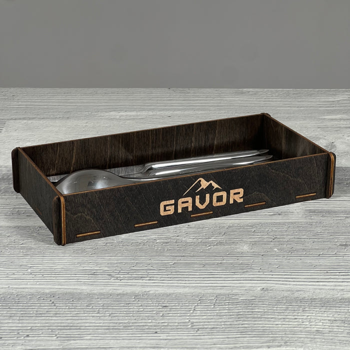 Cutlery caddy 245×115×40 mm, Wenge (2)