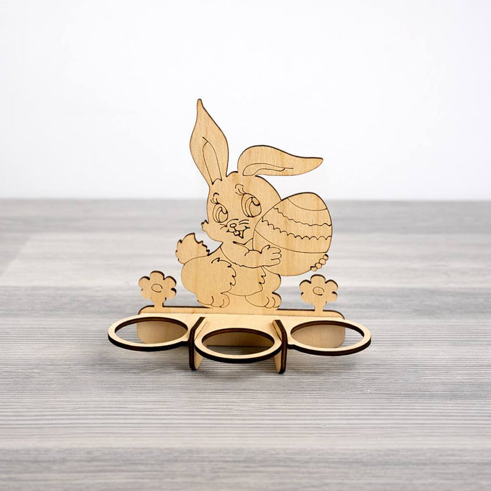 Plywood Easter egg stand, Bunny