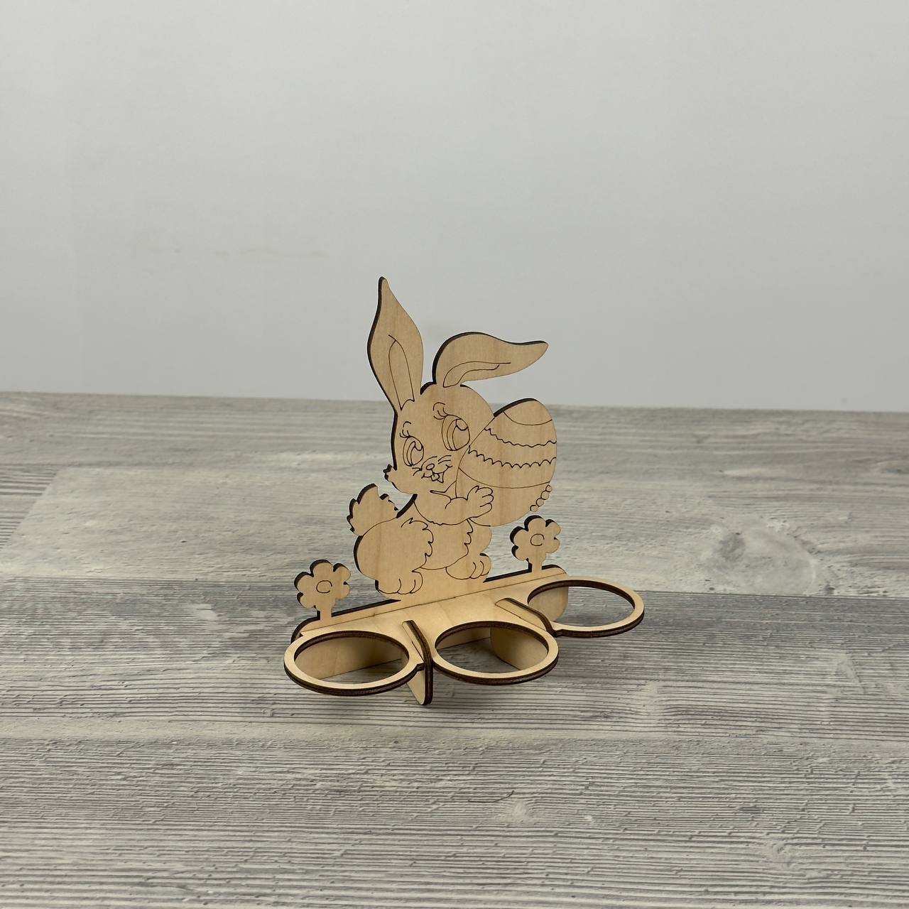 Plywood Easter egg stand, Bunny
