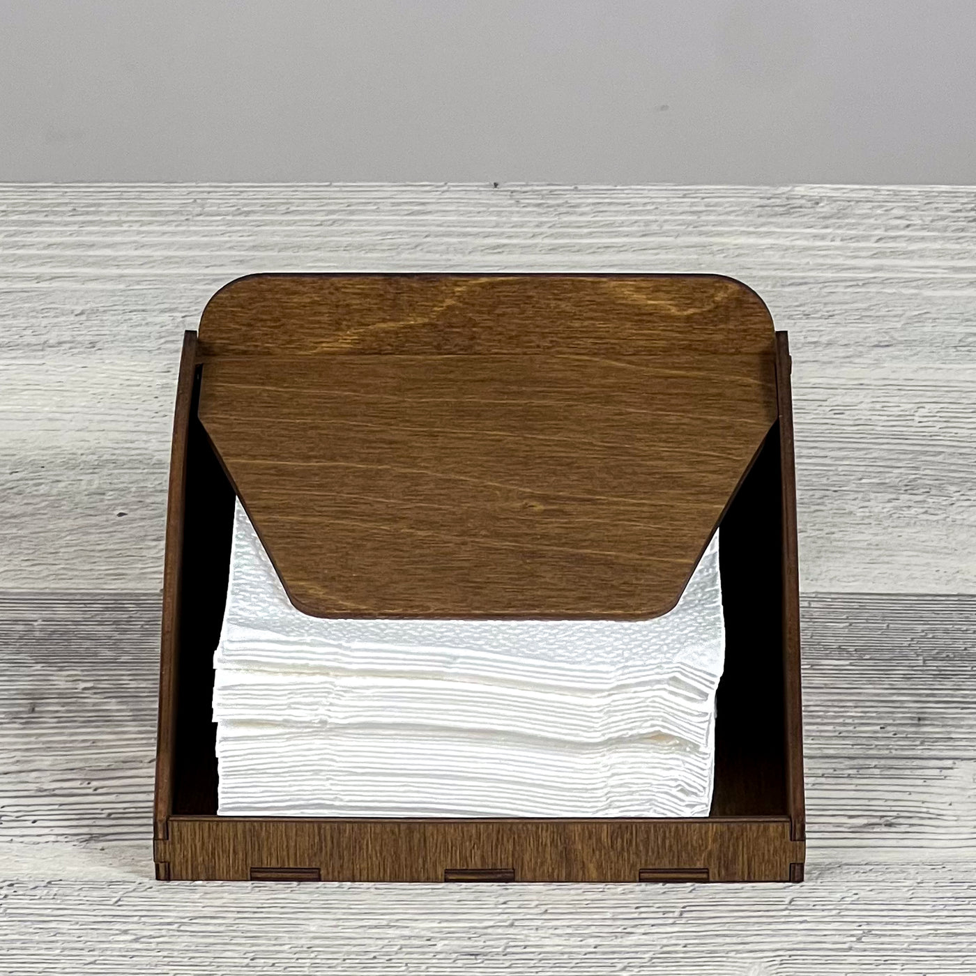 Wooden napkin stand