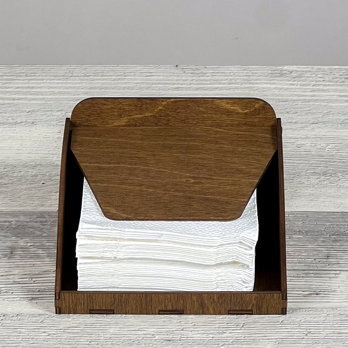 Wooden napkin stand