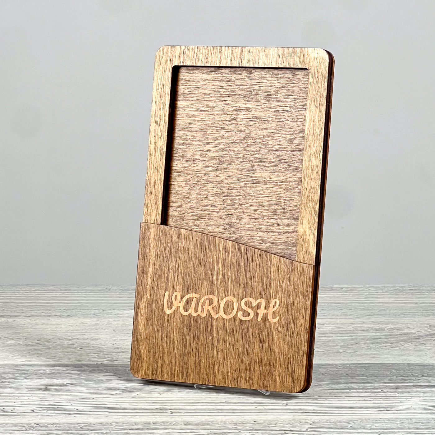 Wooden check presenter 195×110×11 mm