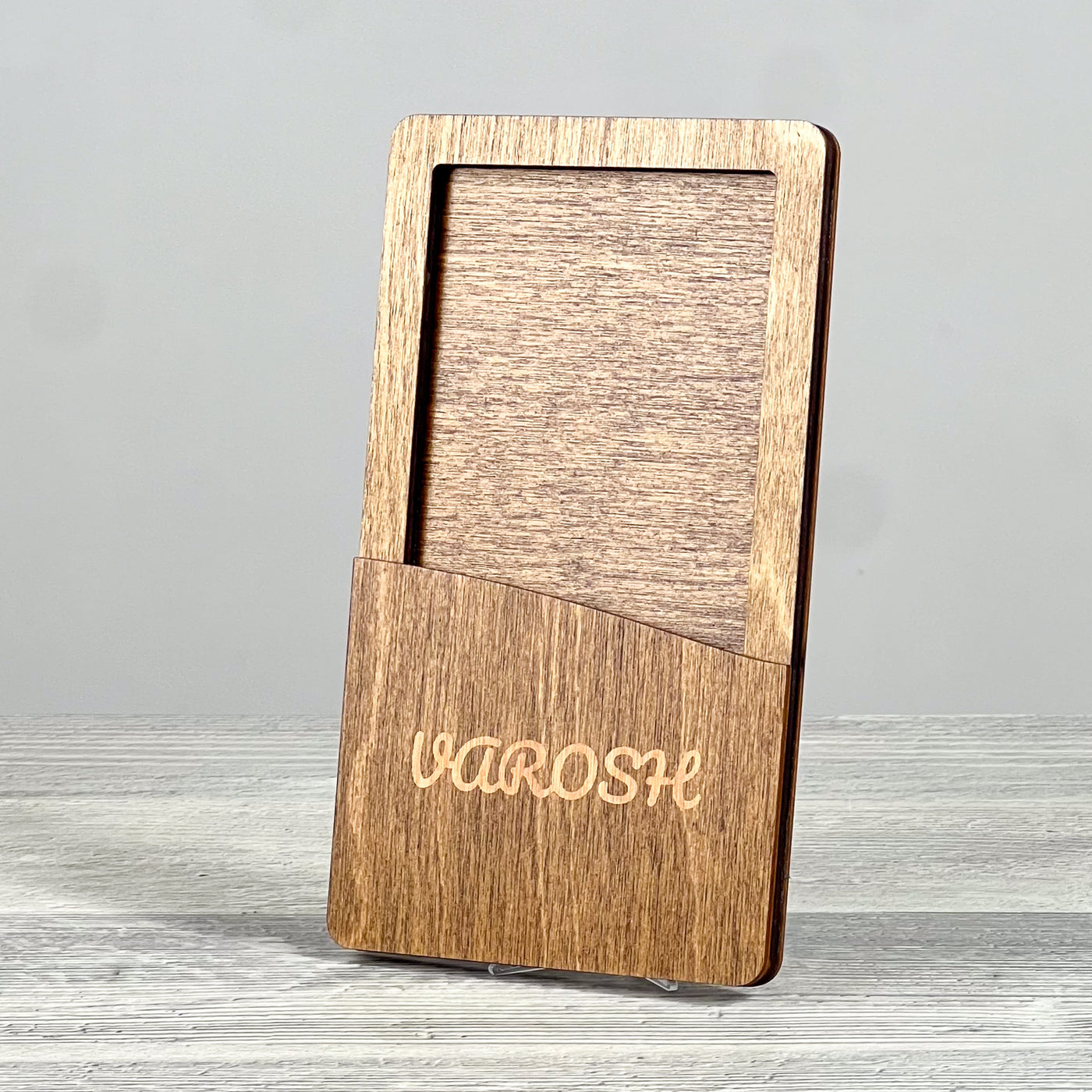 Wooden check presenter 195×110×11 mm