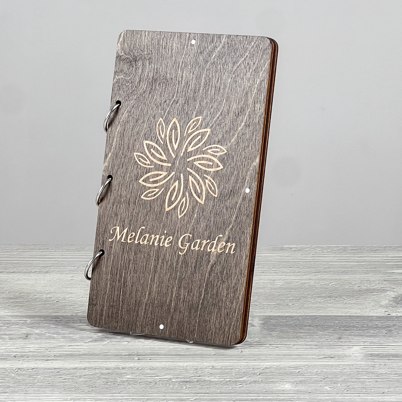 Magnetic wooden check presenter
