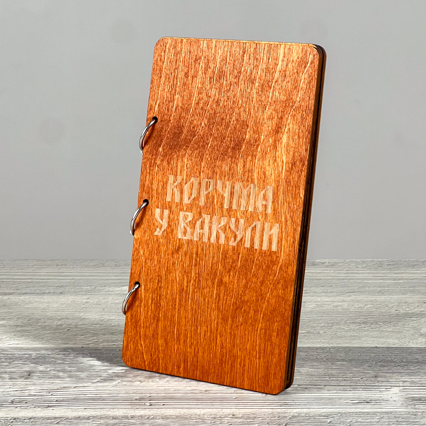 Wooden check presenter 195×110 mm, Wenge (2)