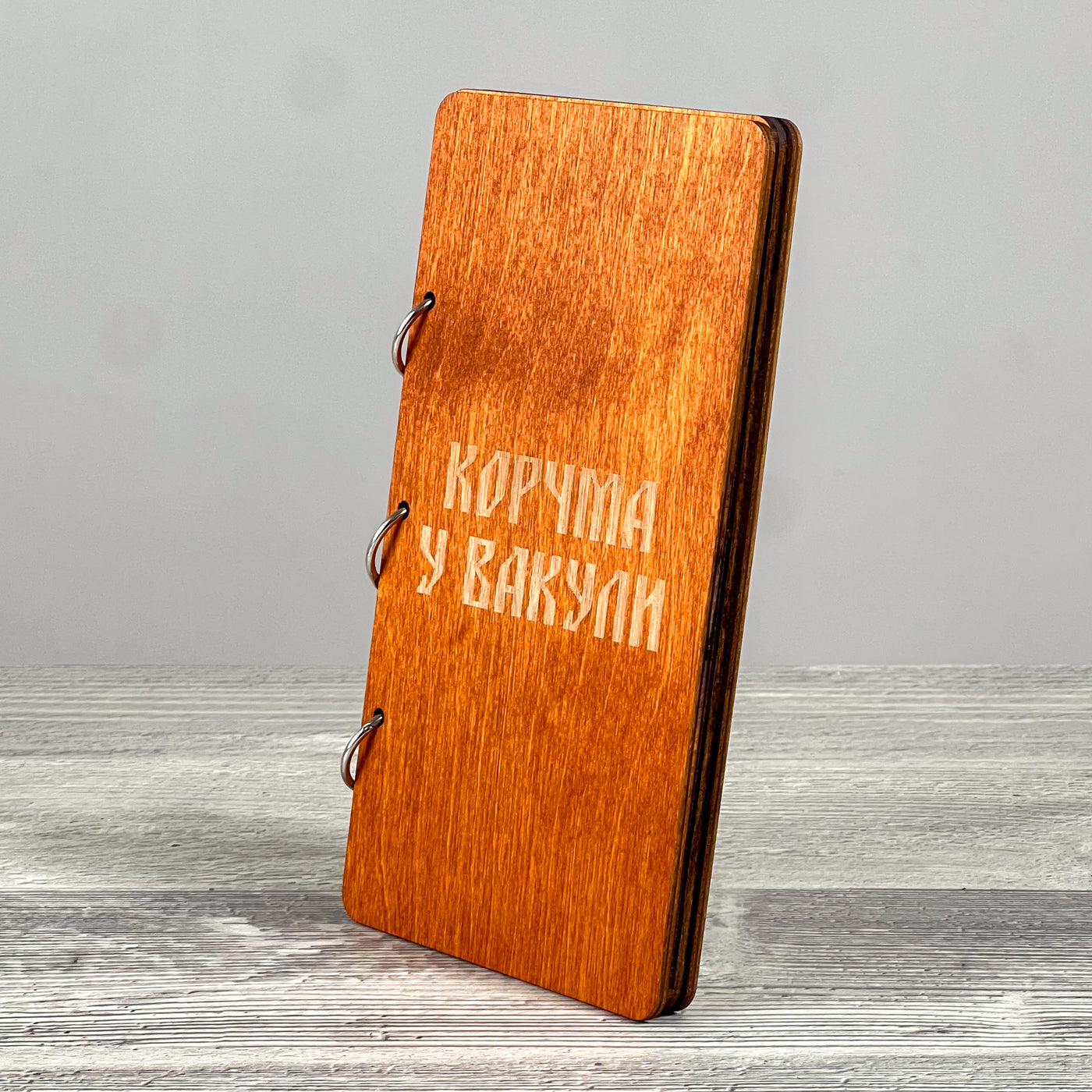 Wooden check presenter 195×110 mm, Wenge (2)