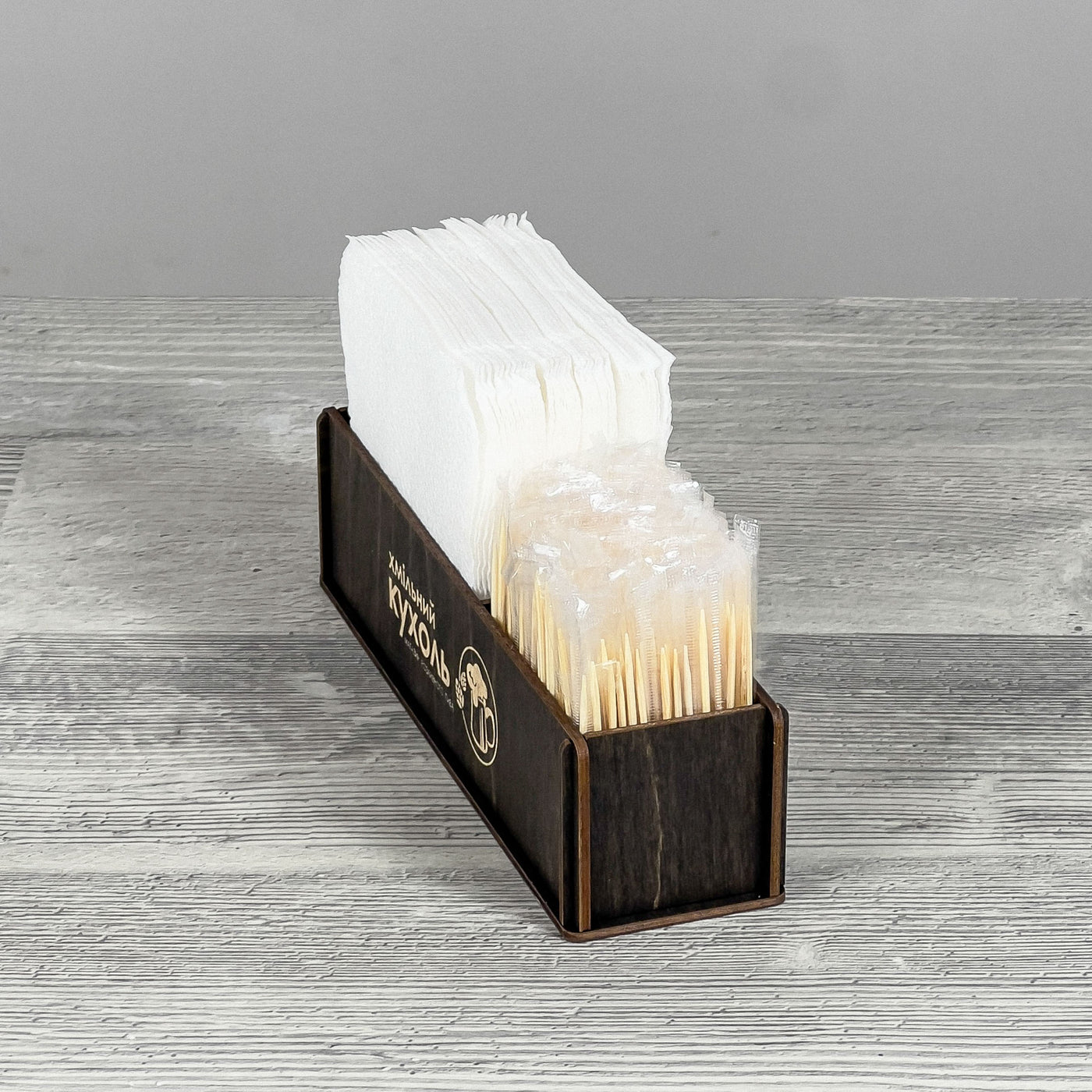 Wooden napkin holder 212×58×54 mm