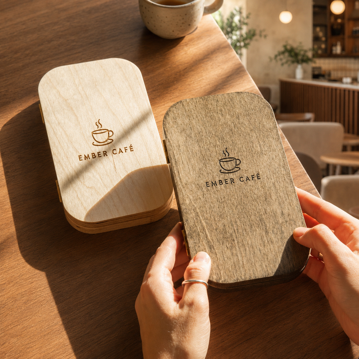Folding check presenter case