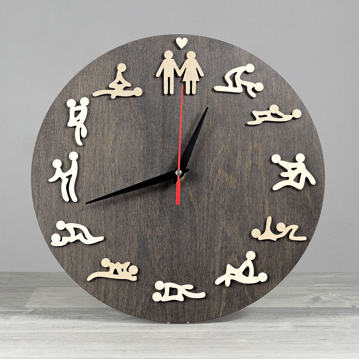 Wall clock with figures