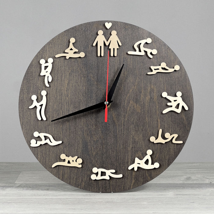 Wall clock with figures