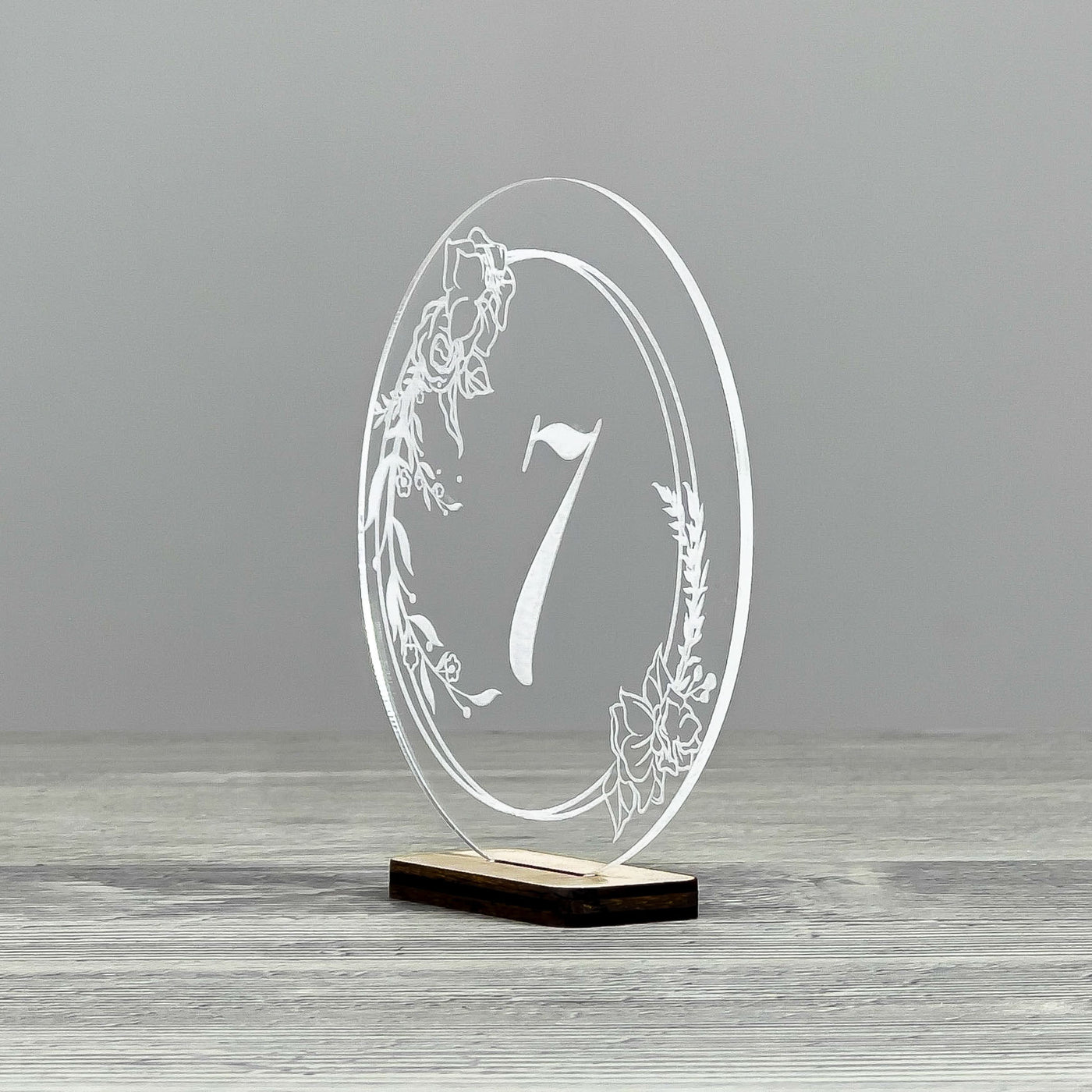 Table number stand 100×25×104 mm