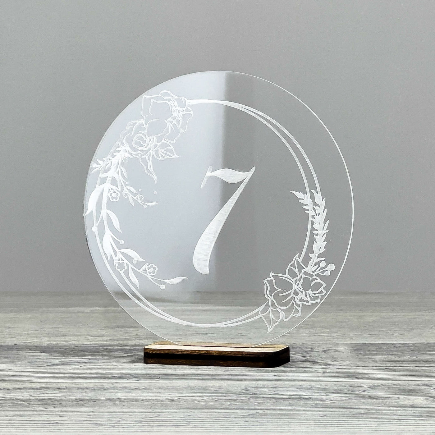 Table number stand 100×25×104 mm