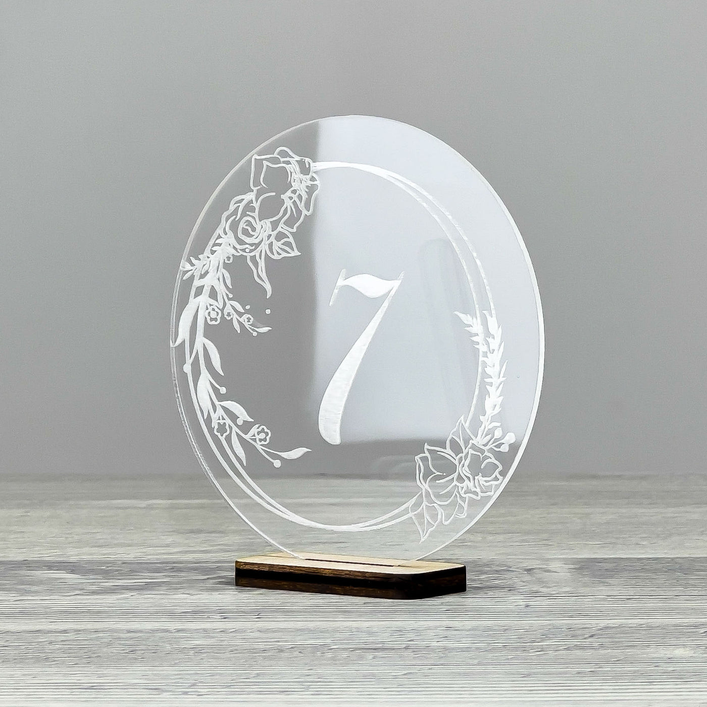 Table number stand 100×25×104 mm